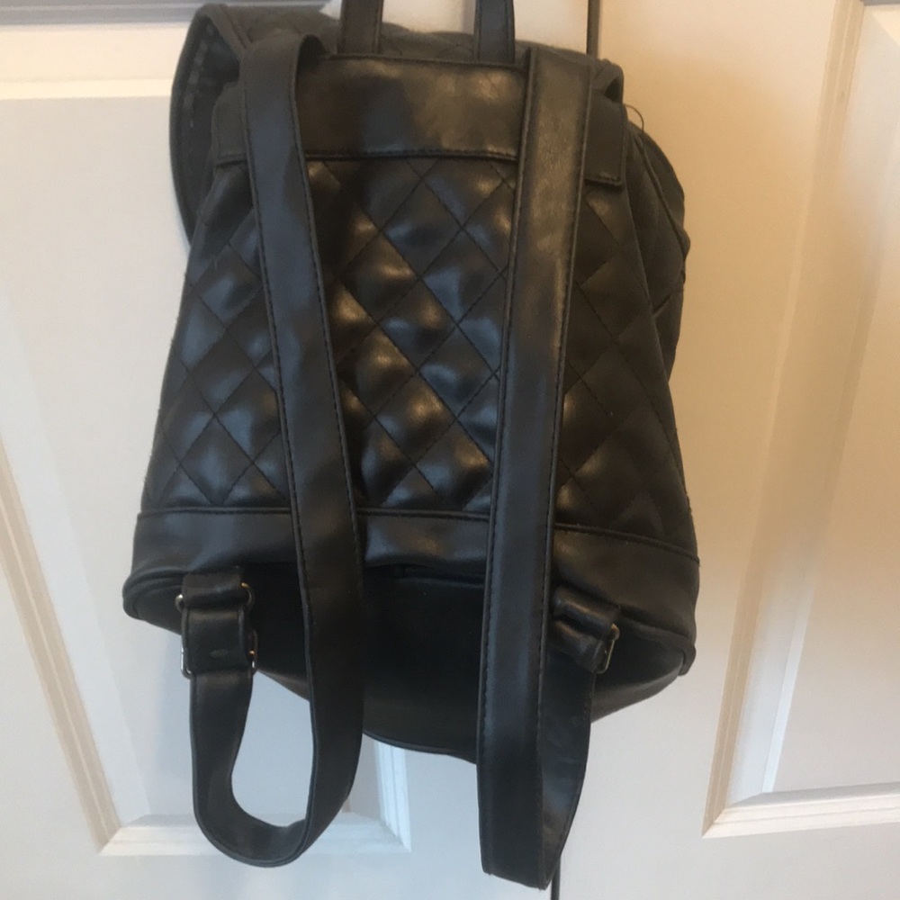 Black Mini Backpack Purse - Picture 5 of 6
